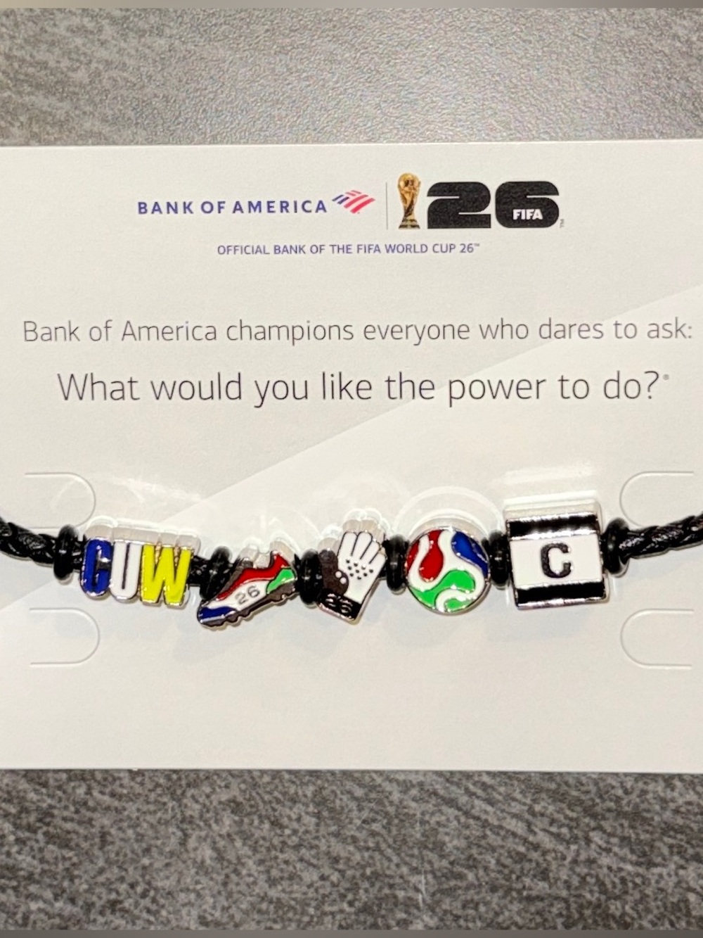Curaçao Bank of America Stadium Fan Band Charm